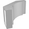 Ekena Millwork 5 1/2-in. W x 10-in. D x 10-in. H Merced Architectural Grade PVC Knee Brace BRCP055X10X10MRC - alternate 5